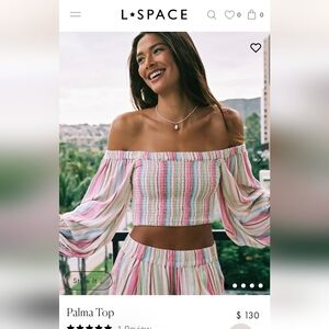L*Space Multicolor Off-Shoulder Dress